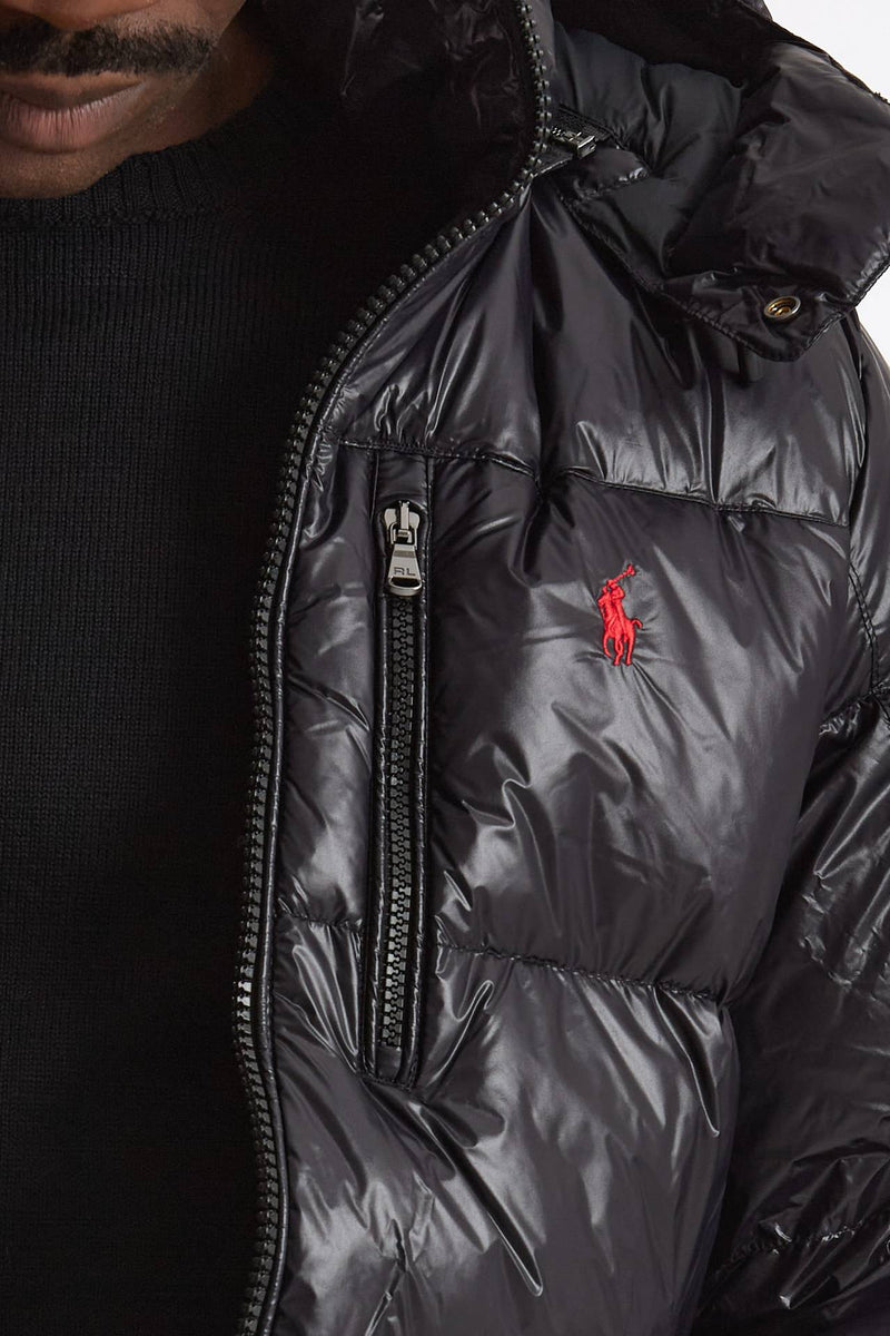 Piumino in nylon nero Imbottito in piuma men Polo ralph lauren - 5