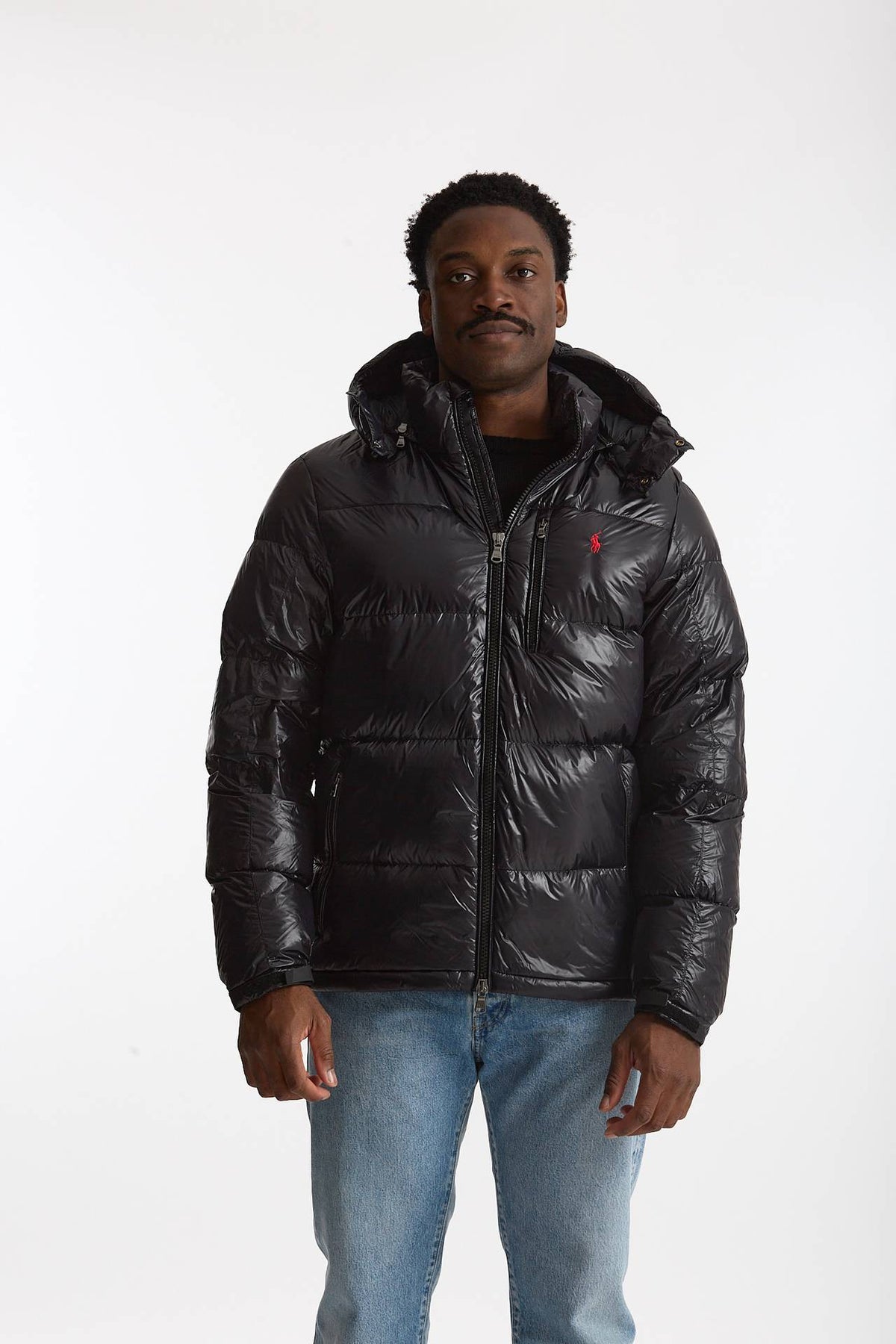 Piumino in nylon nero Imbottito in piuma men Polo ralph lauren - 7