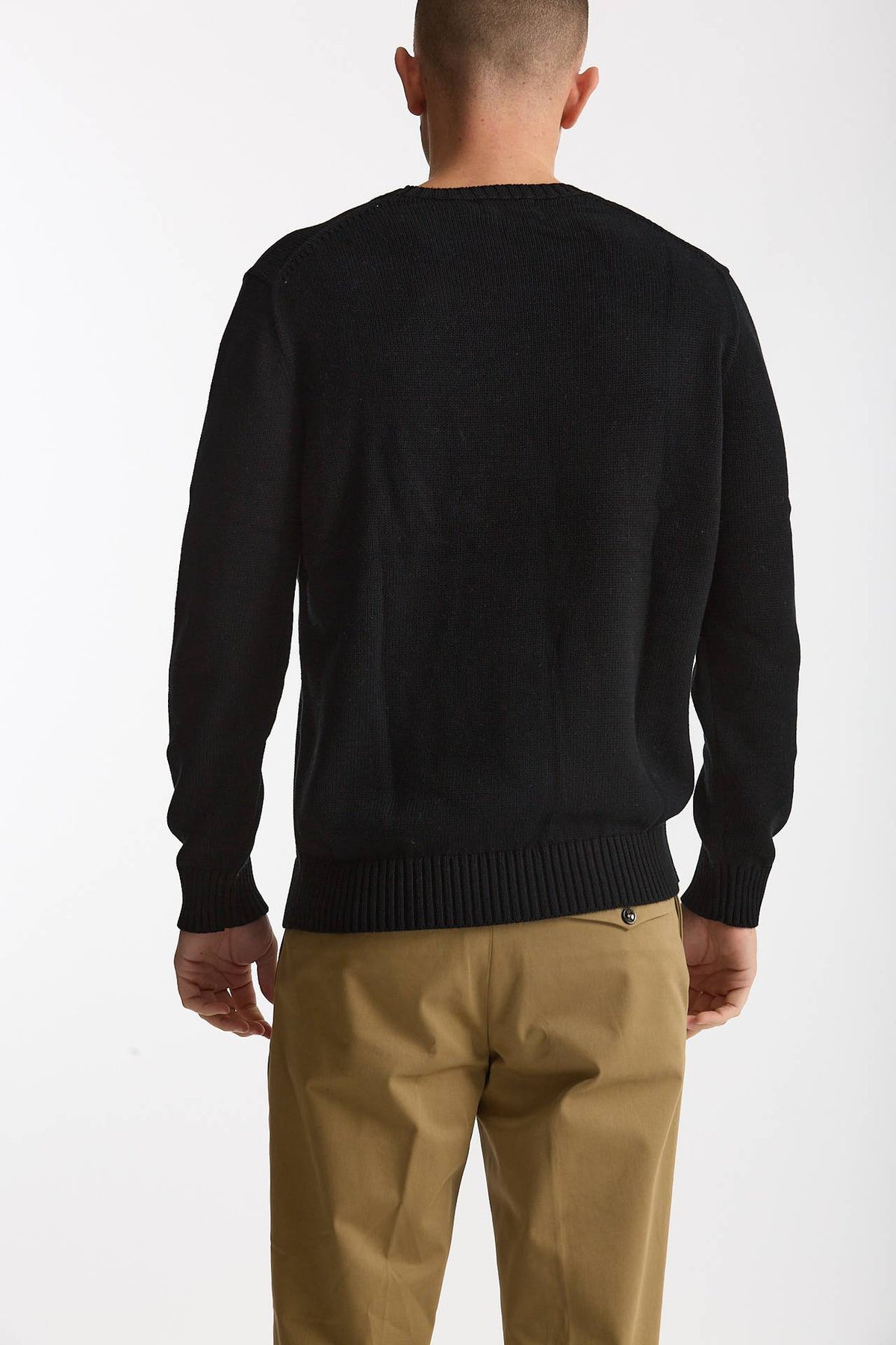Maglia girocollo in cotone nero men Polo ralph lauren - 3