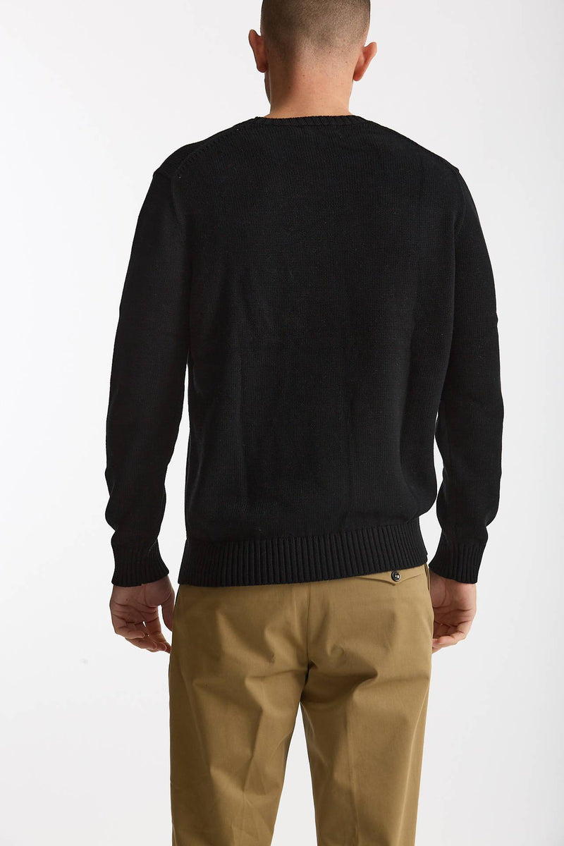 Maglia girocollo in cotone nero men Polo ralph lauren - 3
