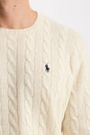 Maglia girocollo in lana/cashmere panna men Polo ralph lauren - 5