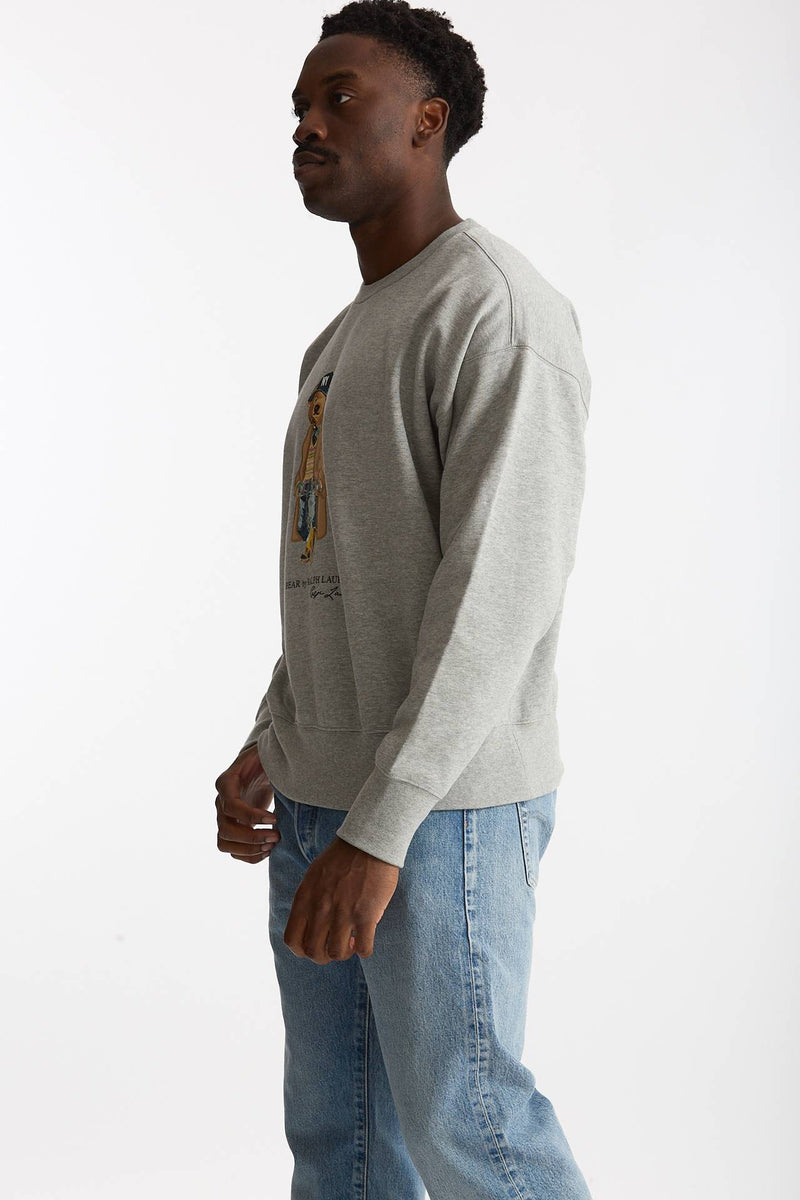 Felpa girocollo in cotone e poliammide grigio men Polo ralph lauren - 2