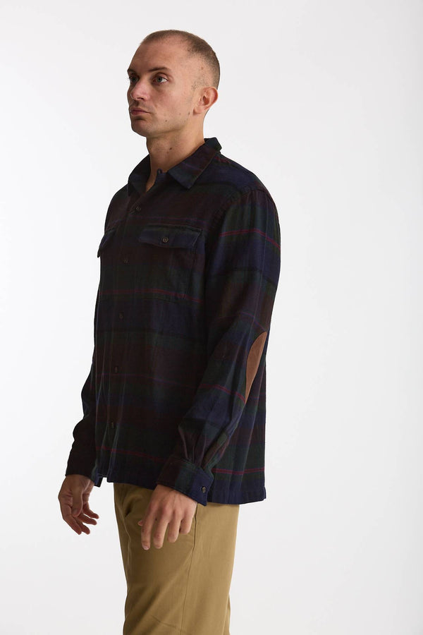 Camicia in flanella di cotone scozzese base verdone men Polo ralph lauren