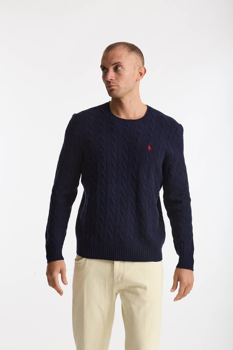 Maglia in lana e cashmere blu men Polo ralph lauren - 2