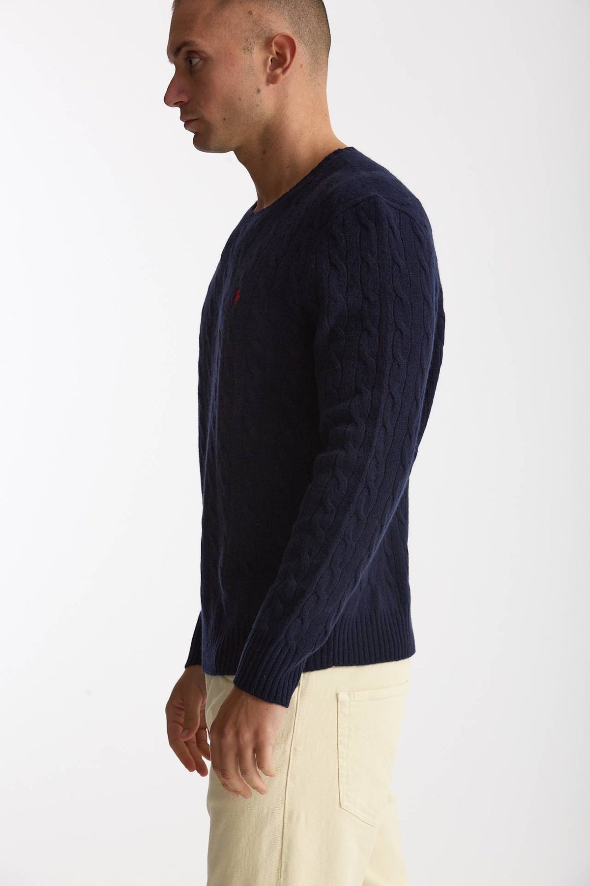 Maglia in lana e cashmere blu men Polo ralph lauren - 3