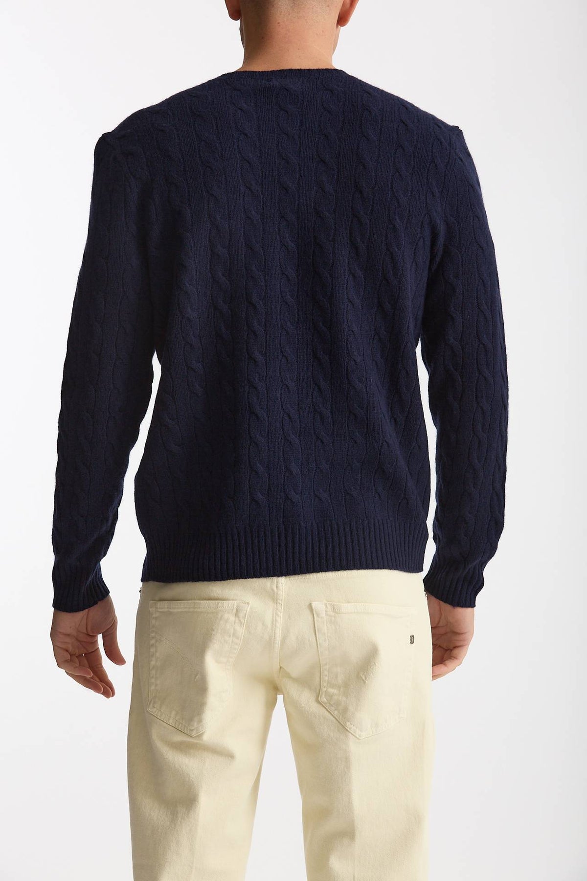 Maglia in lana e cashmere blu men Polo ralph lauren - 4