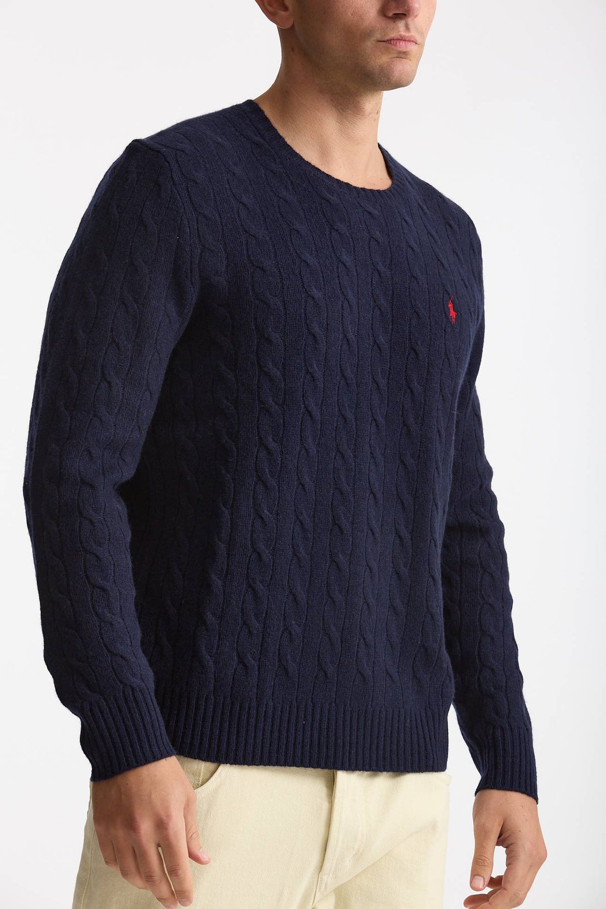 Maglia in lana e cashmere blu men Polo ralph lauren - 1