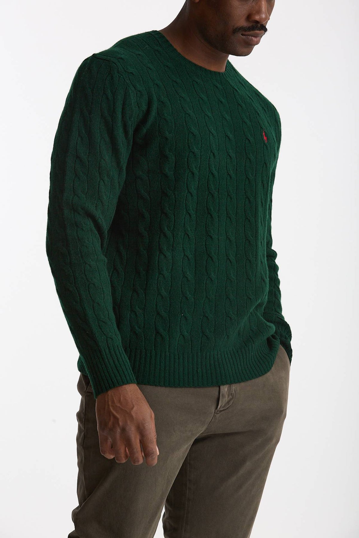 Maglia in lana e cashmere verdone men Polo ralph lauren - 5