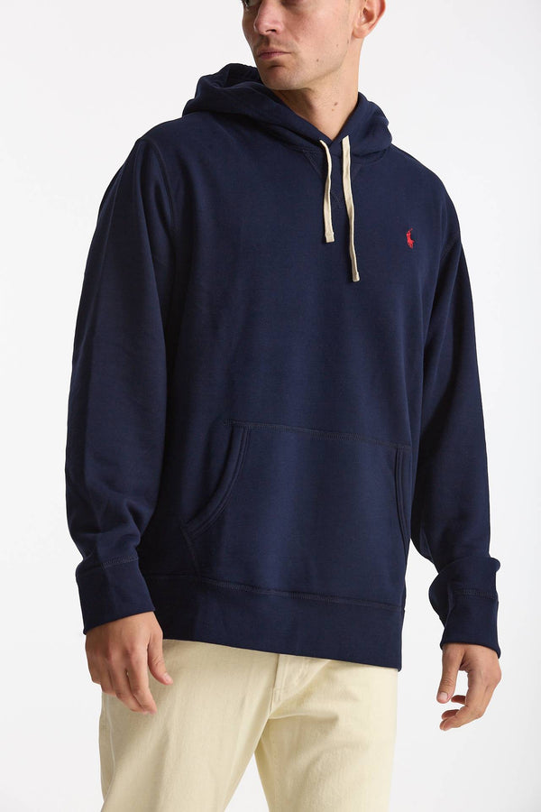 Felpa Cappuccio in cotone e poliammide blu men Polo ralph lauren