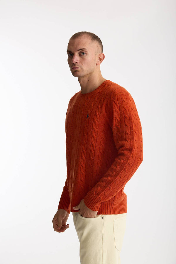 Maglia in lana e cashmere arancio men Polo ralph lauren