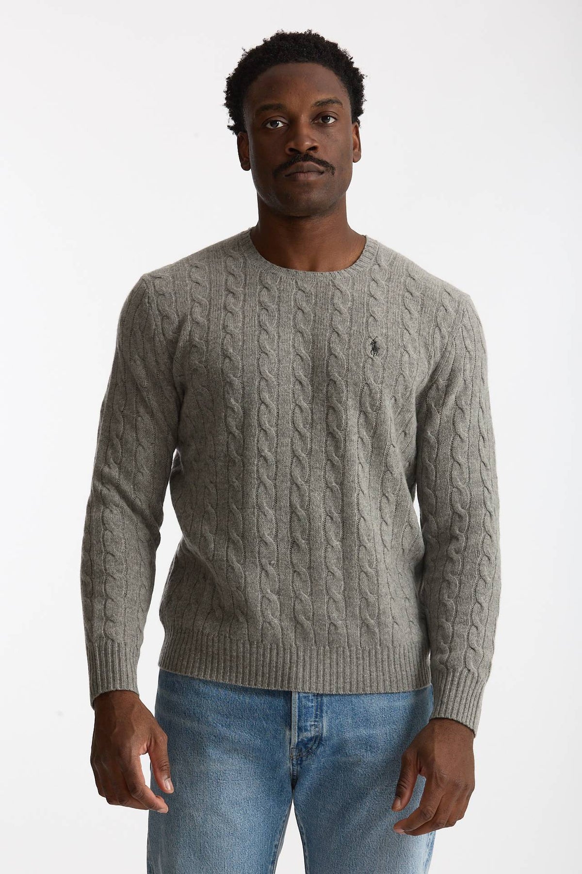 Maglia in lana e cashmere grigio men Polo ralph lauren - 2
