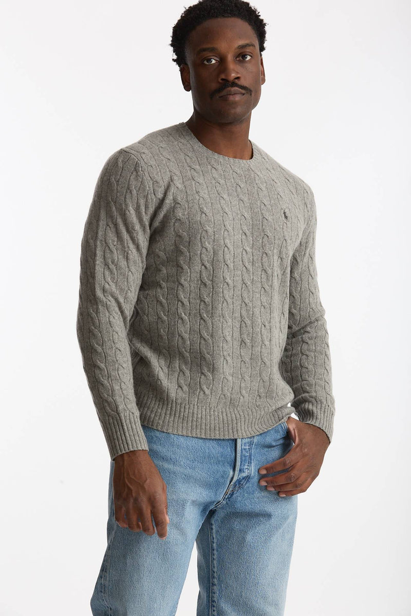 Maglia in lana e cashmere grigio men Polo ralph lauren - 1
