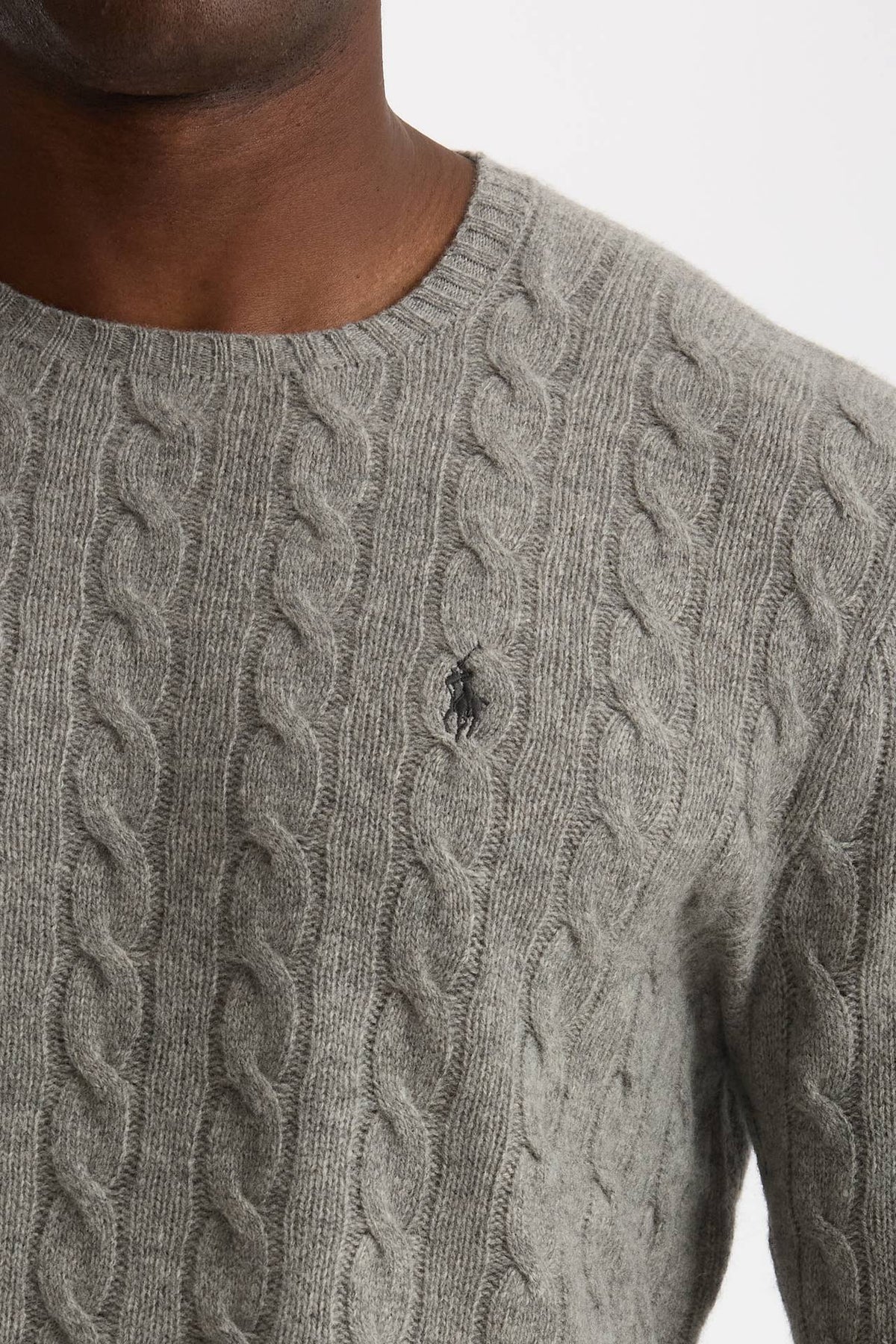 Maglia in lana e cashmere grigio men Polo ralph lauren - 5