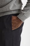 Pantalone in misto lana stretch blu men Santaniello - 6