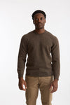 Maglia girocollo in lana marrone chiaro men Scaglione - 1