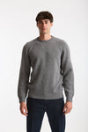 Maglia girocollo in lana grigio men Scaglione - 2