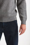 Maglia girocollo in lana grigio men Scaglione - 6