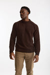 Maglia girocollo in lana cashmere marrone men Scaglione - 2