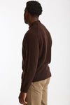 Maglia girocollo in lana cashmere marrone men Scaglione - 3