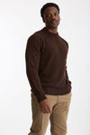 Maglia girocollo in lana cashmere marrone men Scaglione - 1