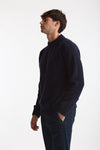 Maglia girocollo in lana cashmere blu men Scaglione - 2