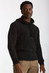 Maglia felpa in lana e cashmere nero men Scaglione - 1