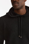 Maglia felpa in lana e cashmere nero men Scaglione - 5