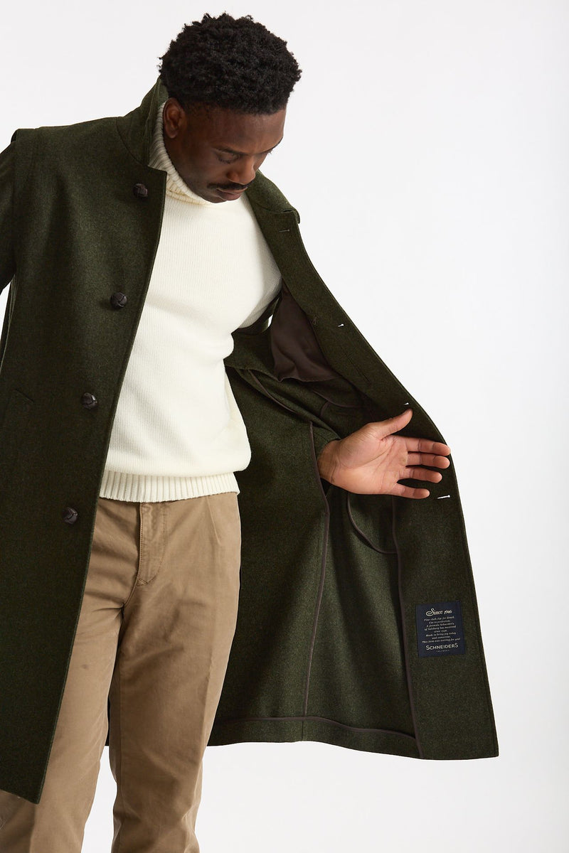 Loden HUBERTUS in lana idrorepellente verde men Schneiders - 7