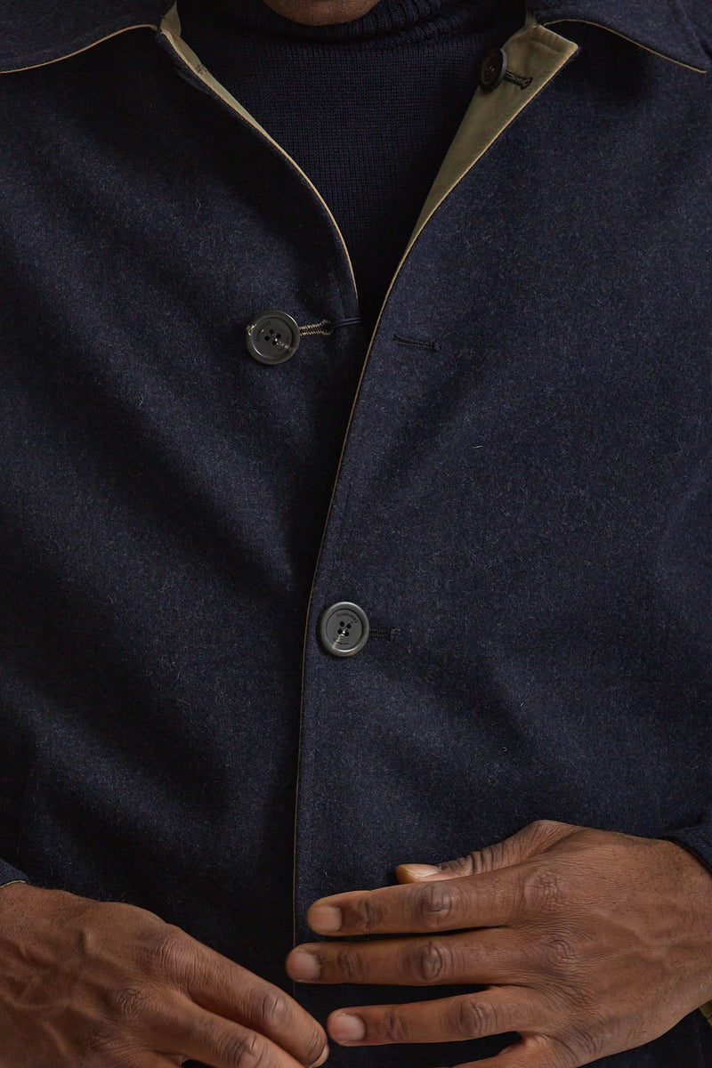 Cappotto reversibile in lana/cotone men Schneiders - 5