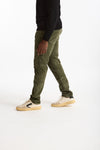 Jeans velluto stretch stone washed verde men Siviglia - 3