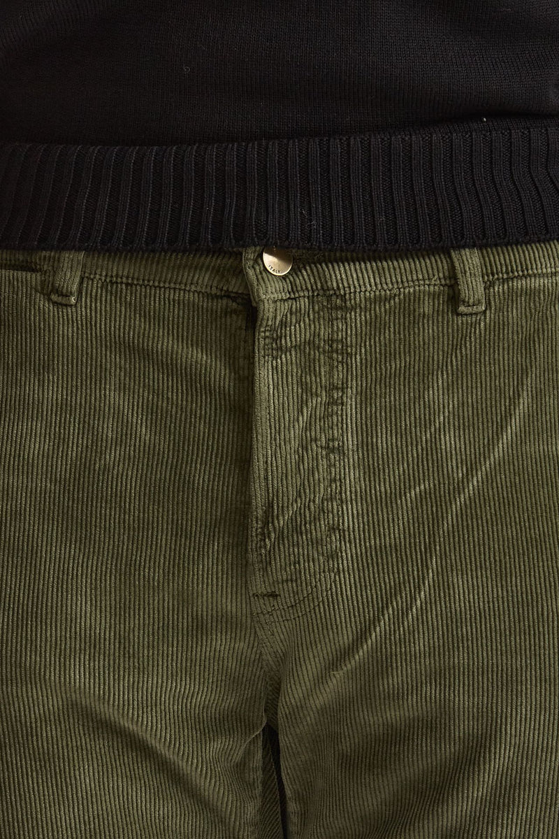Jeans velluto stretch stone washed verde men Siviglia - 5