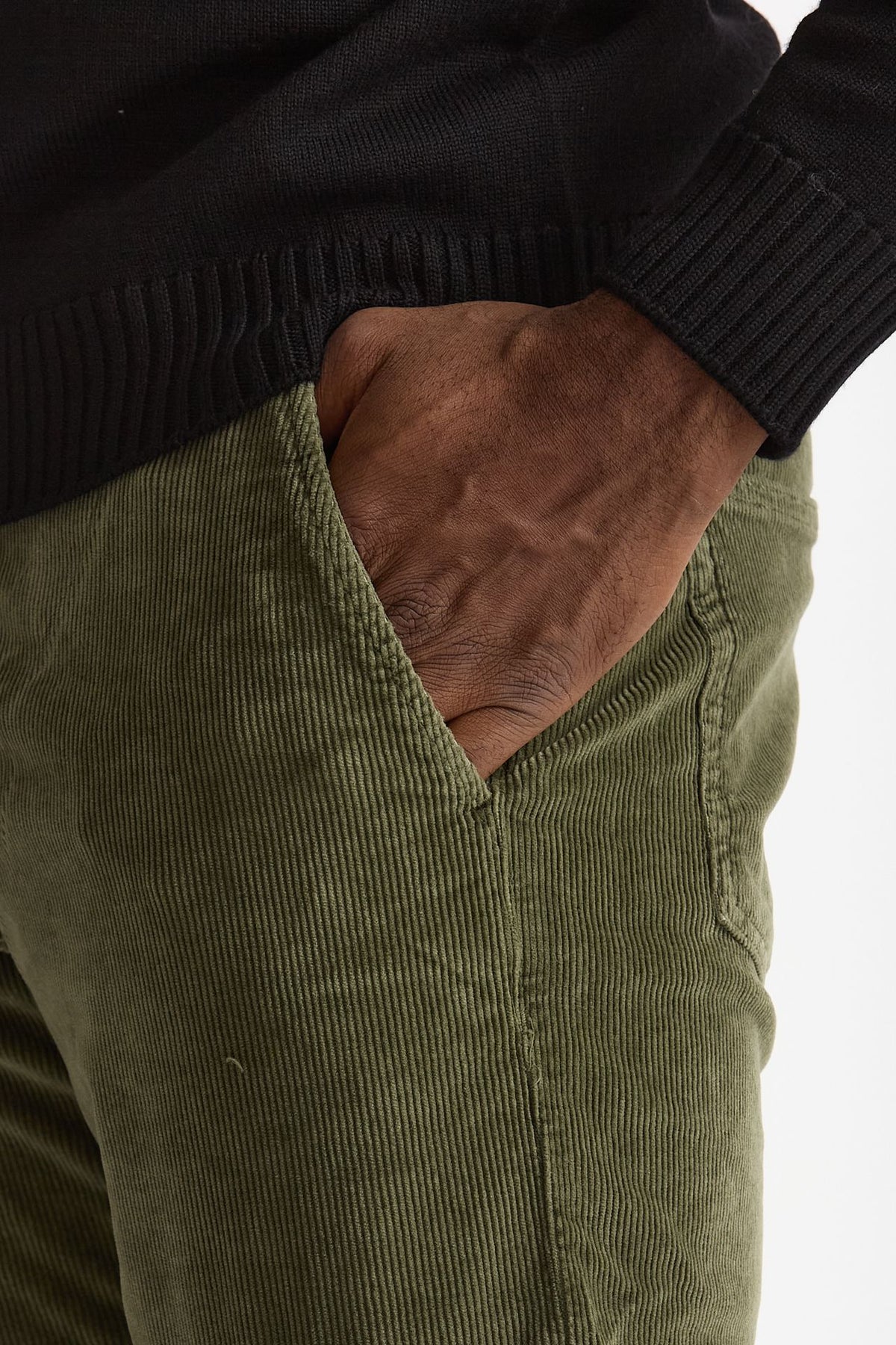 Jeans velluto stretch stone washed verde men Siviglia - 6