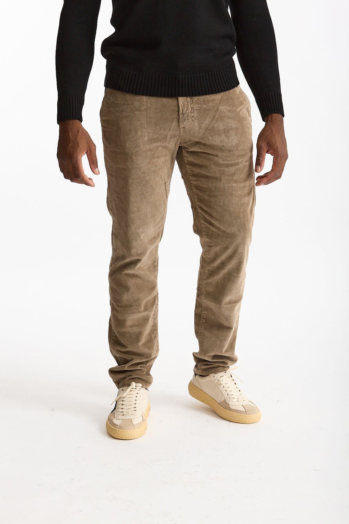 Jeans velluto stretch stone washed cammello men Siviglia - 1