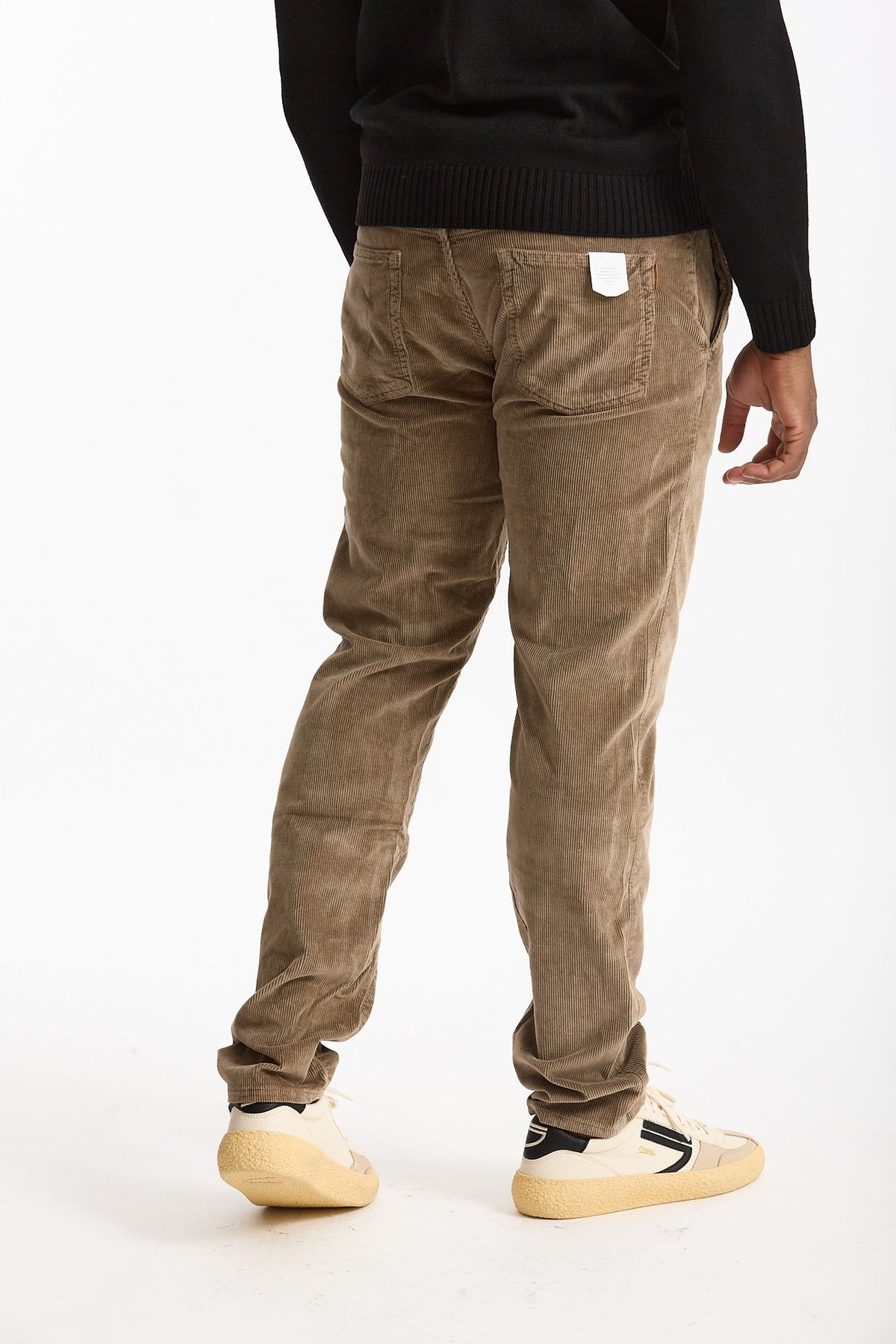 Jeans velluto stretch stone washed cammello men Siviglia - 4