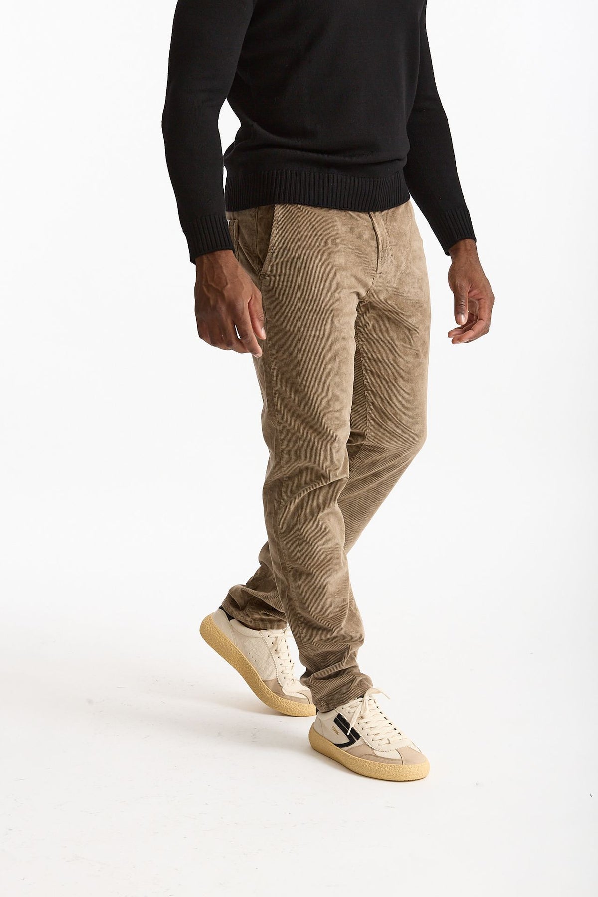Jeans velluto stretch stone washed cammello men Siviglia - 2