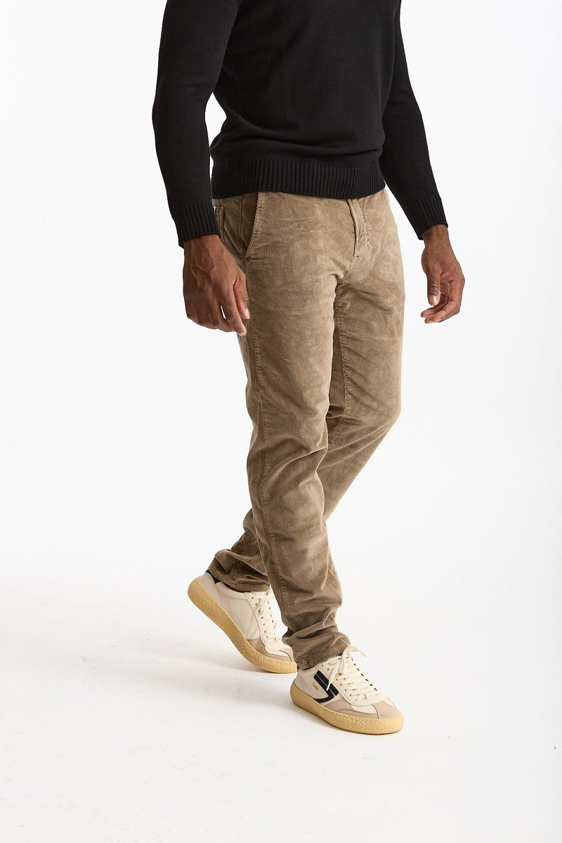 Jeans velluto stretch stone washed cammello men Siviglia - 2