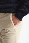 Jeans velluto stretch stone washed panna men Siviglia - 6
