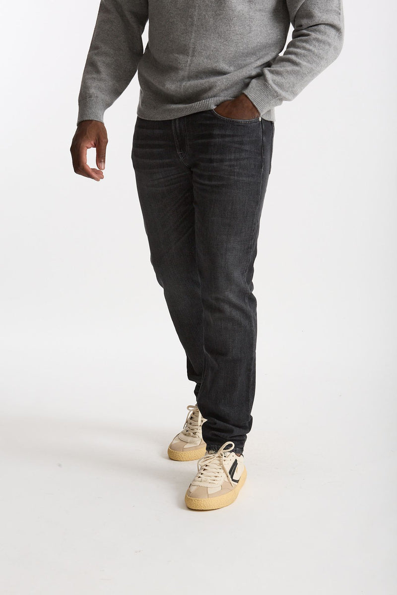 Jeans velluto stretch stone washed grigio men Siviglia - 1