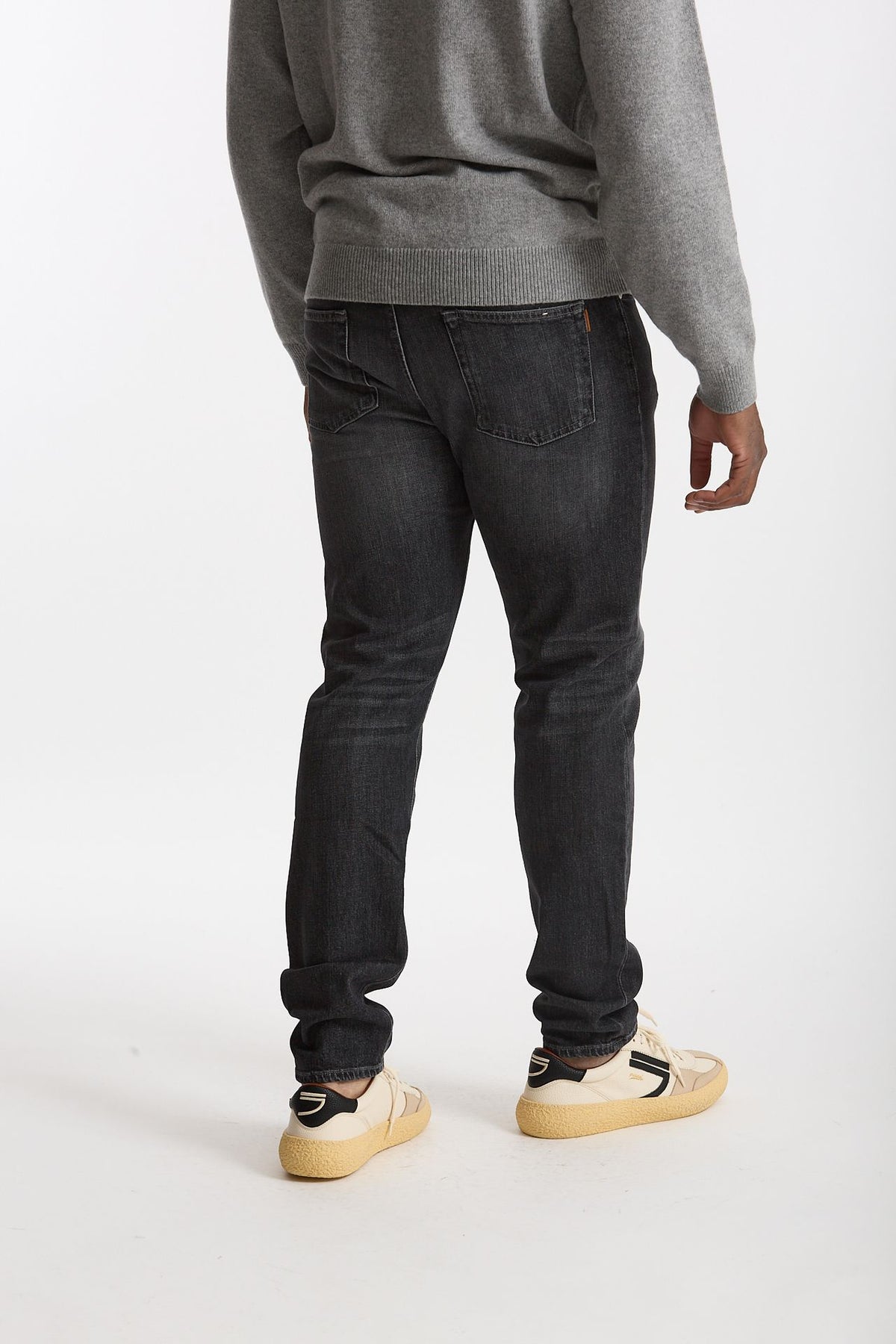 Jeans velluto stretch stone washed grigio men Siviglia - 3