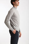 Maglia lupetto in lana grigio chiaro men John smedley - 3