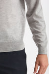 Maglia lupetto in lana grigio chiaro men John smedley - 5