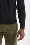 Maglia lupetto in lana nero men John smedley - 6
