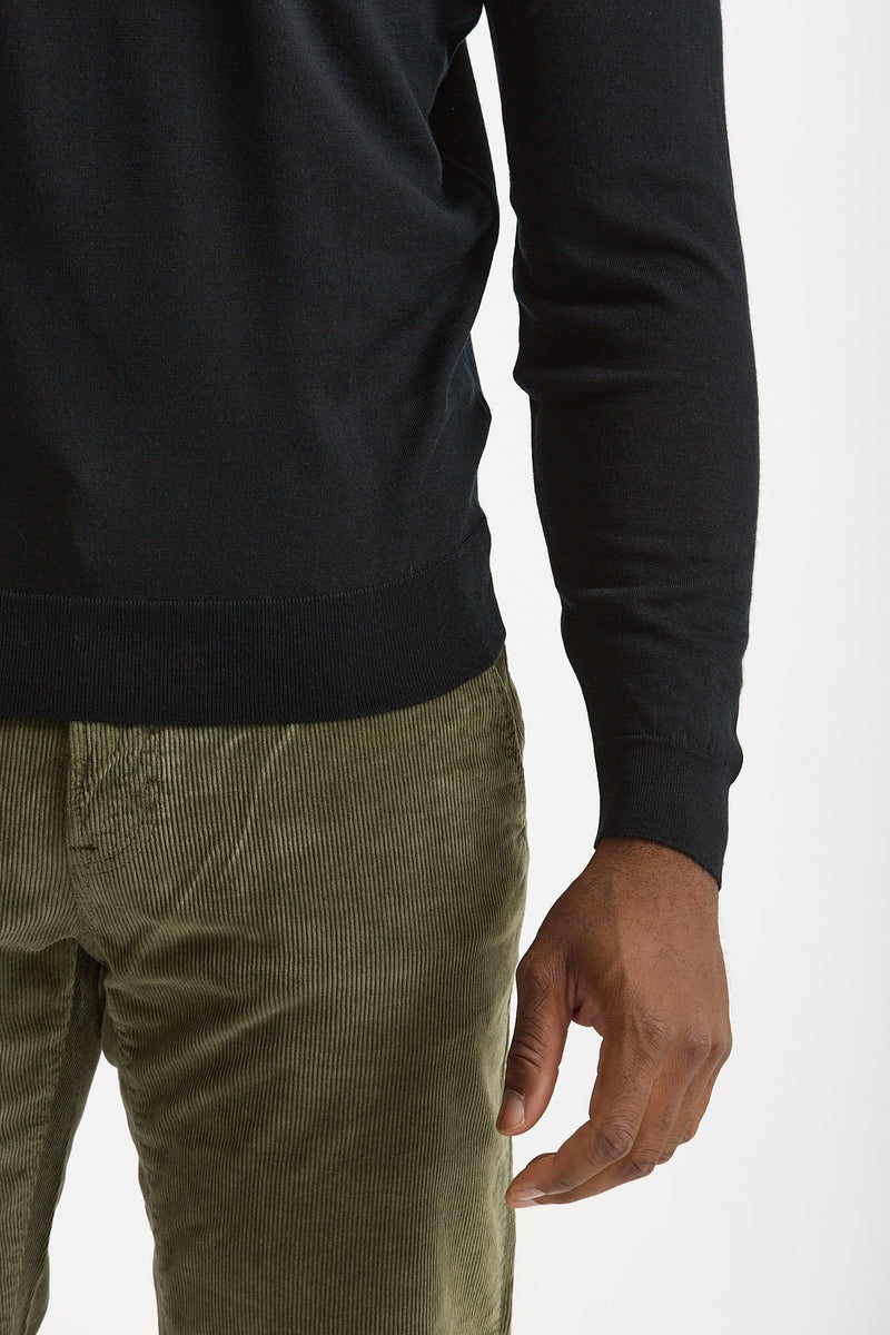 Maglia lupetto in lana nero men John smedley - 6