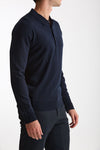 Polo in lana blu men John smedley - 1