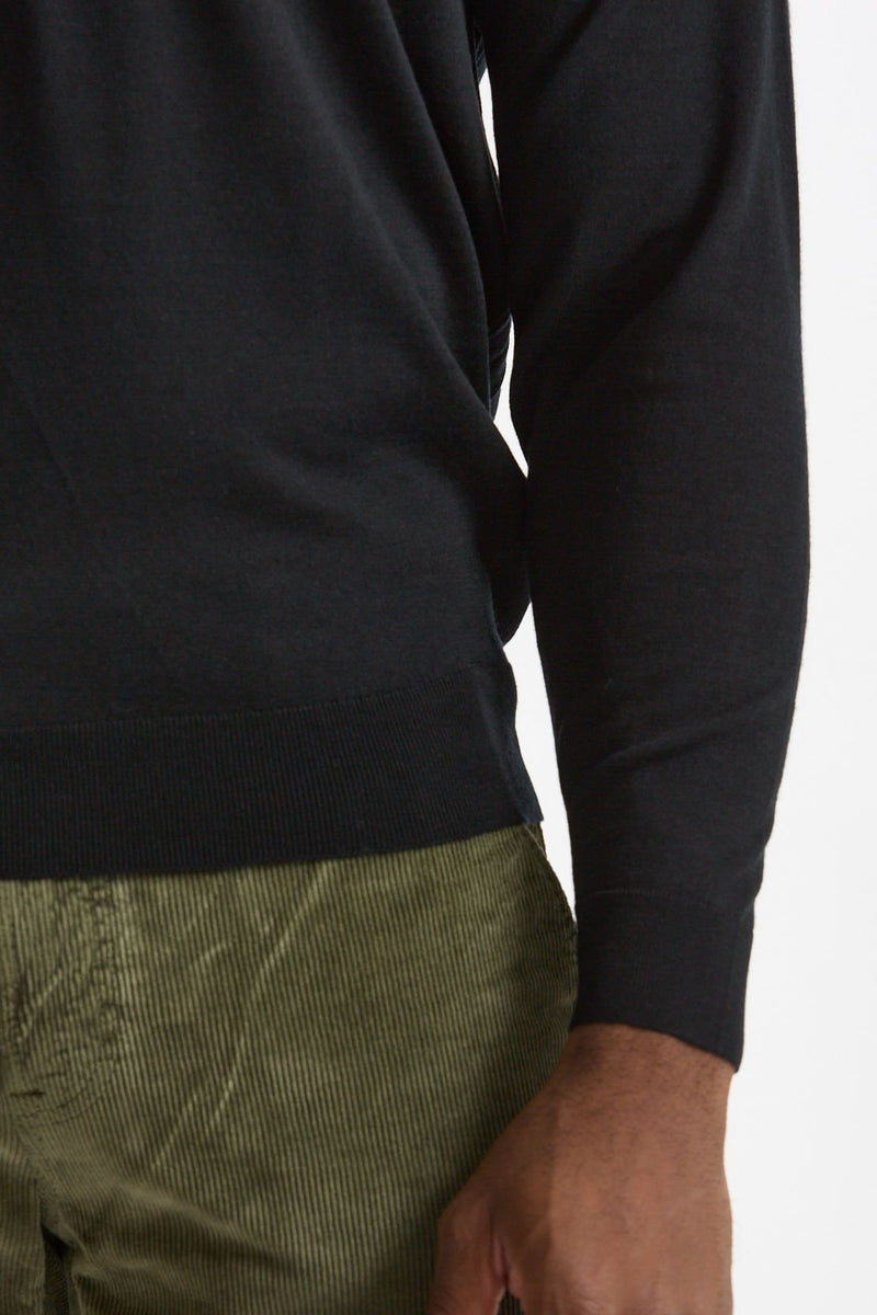 Polo in lana nero men John smedley - 6