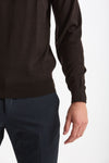 Maglia lupetto in lana marrone men John smedley - 6
