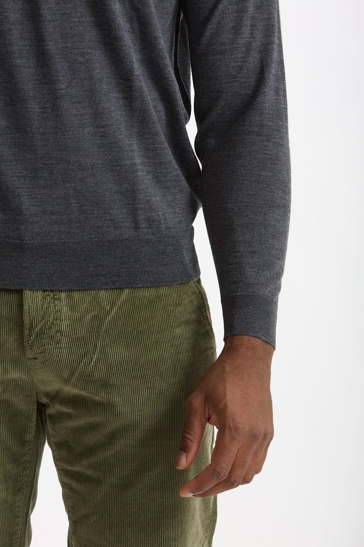 Polo in lana grigio men John smedley - 6
