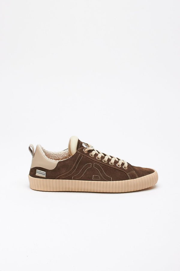 Sneakers SPRINGA WAVY - SUEDE TAUPE in nabuk men Springa