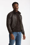 Giubbino NUVOLA NEW CAMPUS in pelle lavata  marrone men Stewart - 4