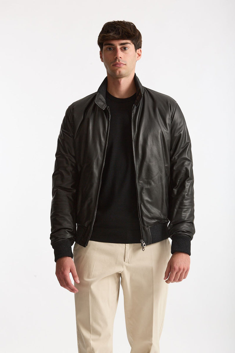 Giubbino NUVOLA NAPPA in pelle nero men Stewart - 2